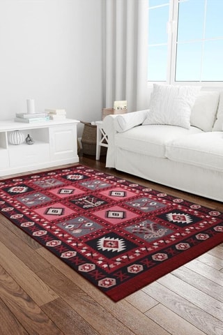 Alfombra - Rojo - 120 x 180 cm