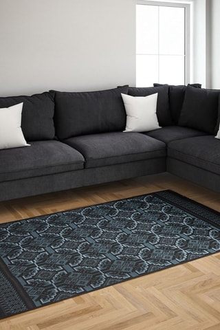 Alfombra - Negro - 80 x 150 cm