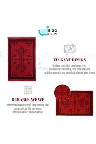 Alfombra - Rojo - 120 x 180 cm