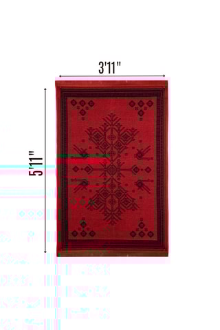 Alfombra - Rojo - 120 x 180 cm