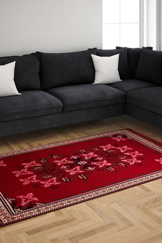 Alfombra - Rojo - 80 x 150 cm