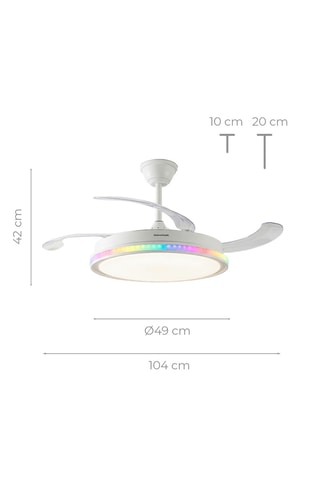 Ventilador de techo LED - 6 velocidades