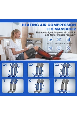 Masajeador de piernas de compresión de aire