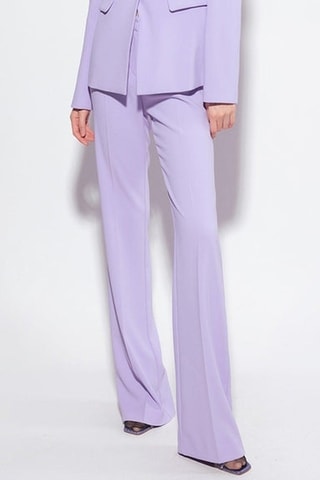 Pantalon taille haute - Mauve