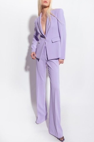 Pantalon taille haute - Mauve