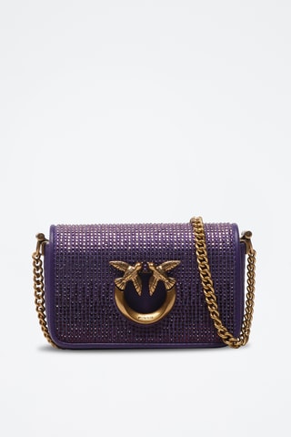 Sac bandoulière en cuir - Violet