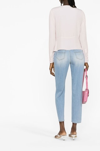 Top en soie - Rose poudré