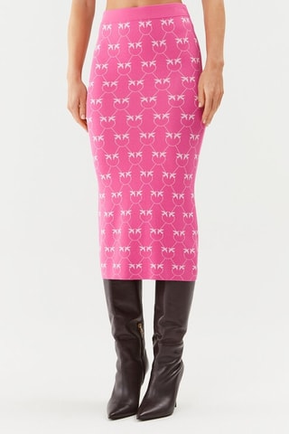 Jupe fourreau taille haute - Rose