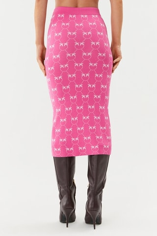 Jupe fourreau taille haute - Rose