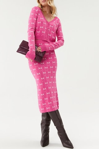 Jupe fourreau taille haute - Rose