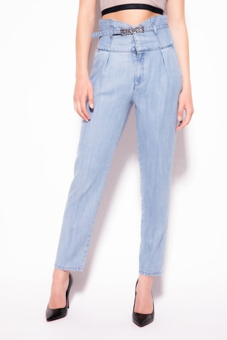 Jean taille haute - Ciel