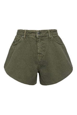Short en jean - Kaki
