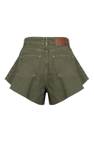 Short en jean - Kaki