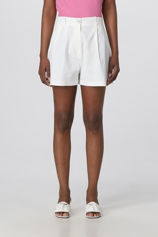 Short en lin - Blanc