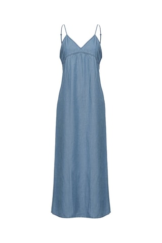 Robe midi en jean - Bleu