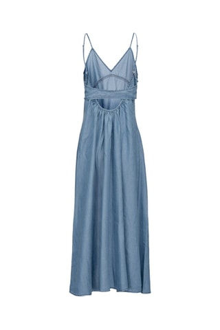 Robe midi en jean - Bleu