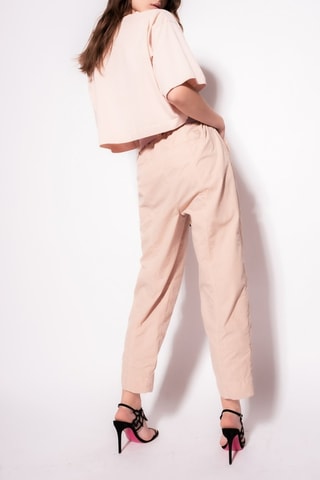 T-shirt cropped - Rose clair