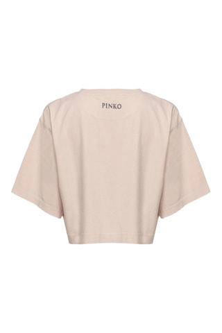 T-shirt cropped - Rose clair