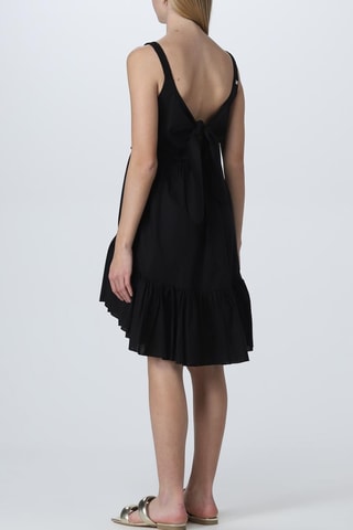 Robe bi-matière - Noir