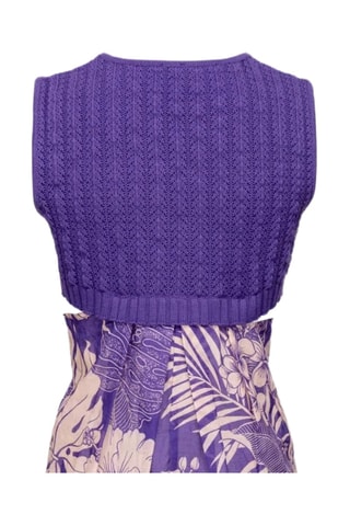 Top trompe-l’œil - Violet