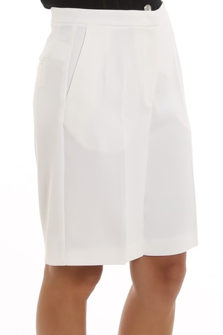 Bermuda taille haute - Blanc