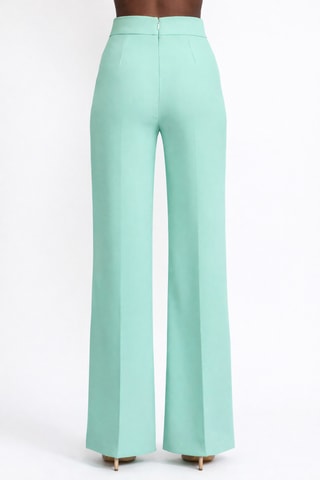 Pantalon taille haute - Vert clair