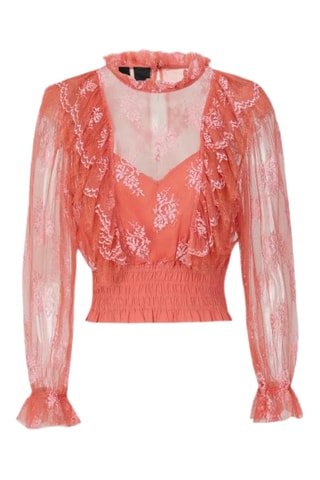 Top en tulle - Corail