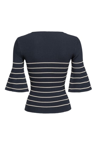 Pull - Bleu marine et blanc