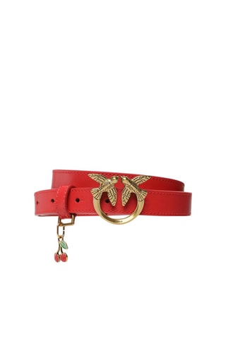 Ceinture en cuir Love One Mini - Rouge