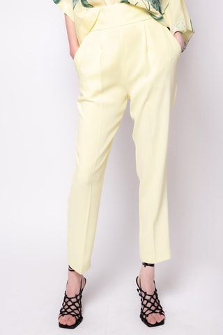 Pantalon 7/8 taille haute - Jaune