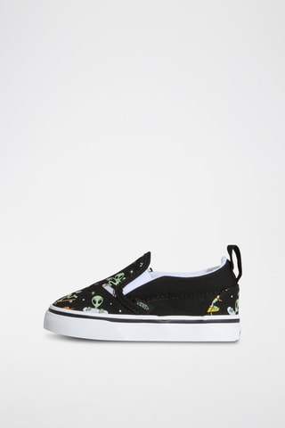 Slip-on Slip-On V - Noir et vert fluo - Vans
