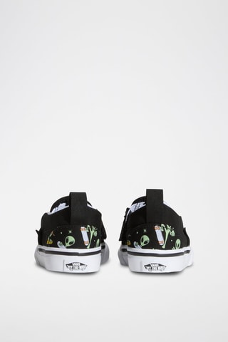 Slip-on Slip-On V - Noir et vert fluo - Vans