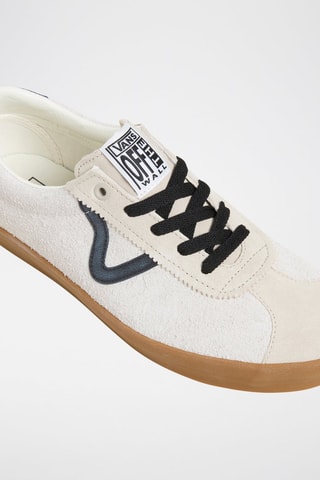 Baskets en cuir Sport Low - Ecru - Vans