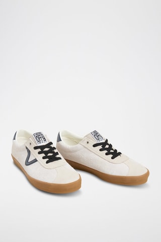 Baskets en cuir Sport Low - Ecru - Vans