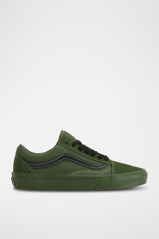 Baskets en cuir Old Skool - Vert et noir - Vans