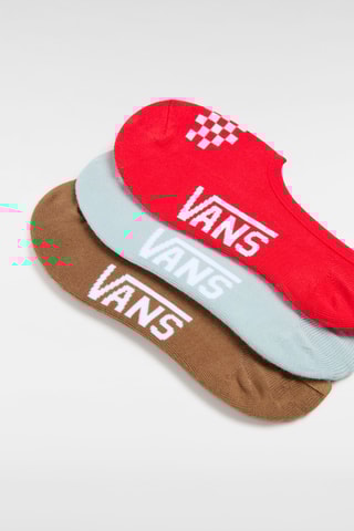 3 paires de socquettes - Rouge, ciel et marron