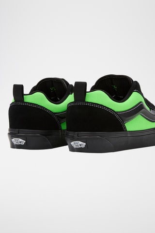 Baskets en nubuck Knu Skool - Noir et vert