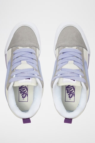 Baskets en nubuck Knu Skool - Gris et violet