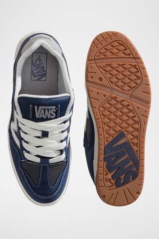 Baskets en cuir Upland - Bleu marine