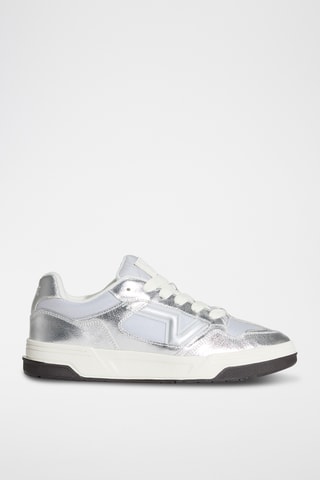 Baskets en cuir Upland - Argenté