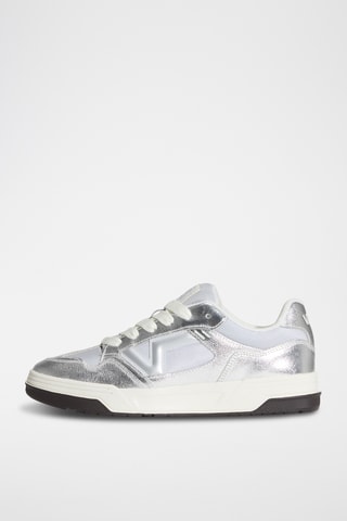 Baskets en cuir Upland - Argenté