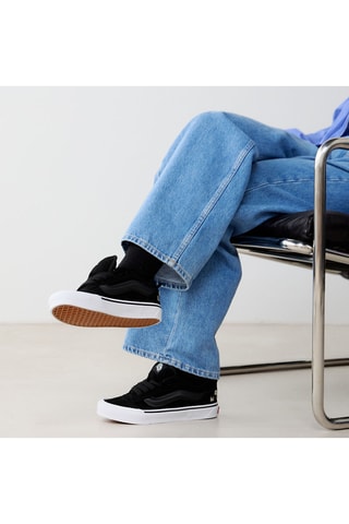 Baskets en nubuck Knu Skool - Noir