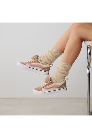 Baskets en nubuck Knu Skool - Taupe