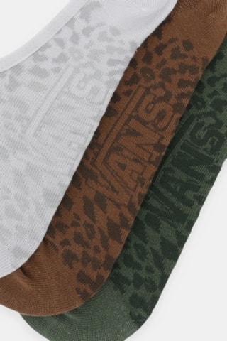 3 paires de protèges-pieds - Vert et blanc