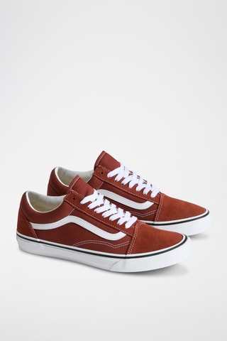 Baskets en cuir Old Skool - Rouge brique
