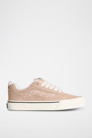 Baskets en nubuck Knu Skool - Taupe