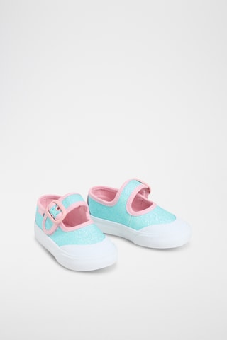 Babies Mary Jane - Ciel chiné et rose