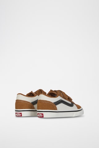Baskets en nubuck Old Skool V - Marron et blanc