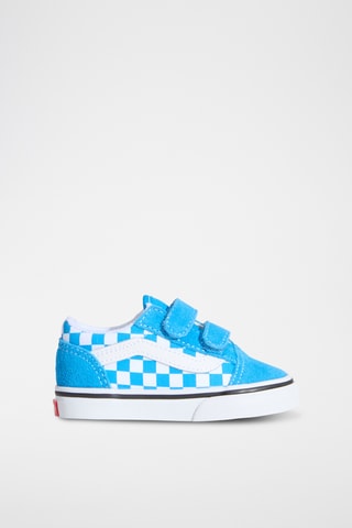 Baskets en nubuck Old Skool V - Ciel et blanc