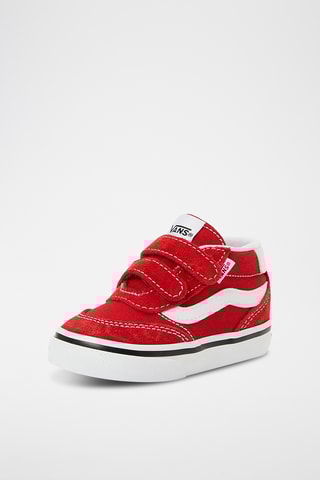 Baskets montantes en nubuck Brooklyn Mid V - Rouge